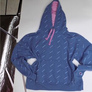 Champion Pink and Blue Athletic Hoodie